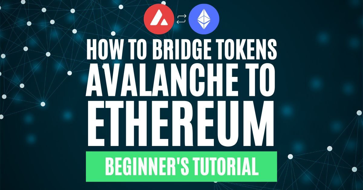 AVAX에서 ETH로 브리지: AVAX에서 ETH로 브리지하는 방법
