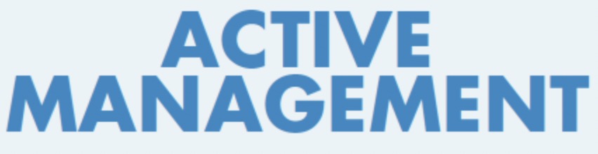 What is active management and what is passive management